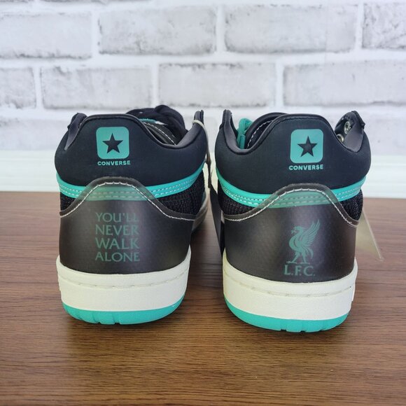 ⭐Converse x Liverpool FC Men's 5.5 Sneakers Fastbreak Pro Mid Black Teal A12785C - Picture 5 of 12